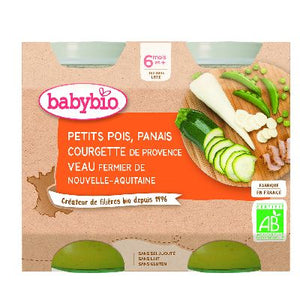 Ppot Petits Pois Courgettes Veau 2x200g