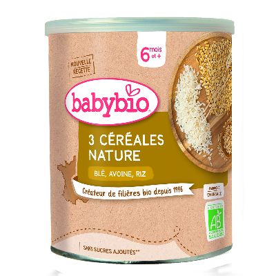 Babybio 3 Cereales Nat 6 Mois