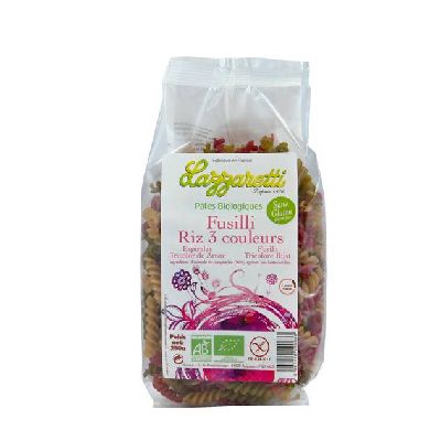 Fusilli Riz 3 Couleurs 250 G D'union Européenne